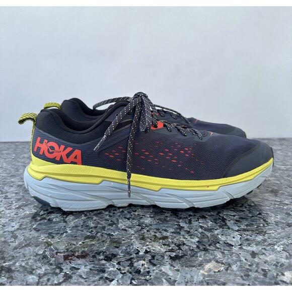 HOKA One One Challenger ATR 6 Running Shoes Blue Yellow Men\'s Size 12.5 D main image 11